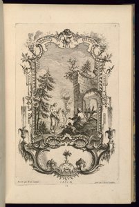 Design for Cartouche with Large and Small Compartments by François de Cuvilliés the Elder