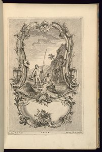 Design for Cartouche with Large and Small Compartments by François de Cuvilliés the Elder