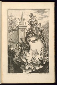 Design for Fountain with Two Putti with a Fishing Net by François de Cuvilliés the Elder