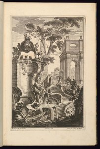Design for Fountain with a River God by François de Cuvilliés the Elder