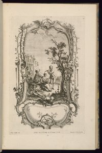Design for a Cartouche with Large and Small Compartments by François de Cuvilliés the Elder