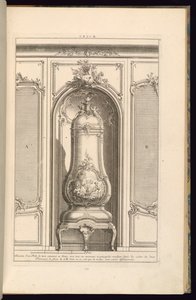 Design of a Glazed Earthenware Stove in White...Differently by François de Cuvilliés the Elder