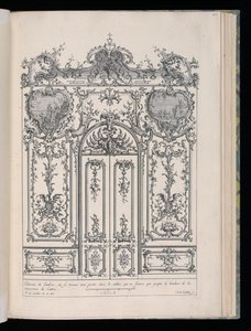 Wall with Double Door, Livre de Lambris (Book of Wainscoting) by François de Cuvilliés the Elder