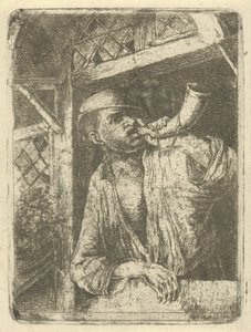 Baker Blowing a Horn by François de Maleck
