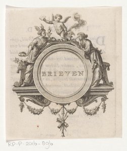 Allegorical Figure and Writing Woman (Letters) by François van Bleyswijck