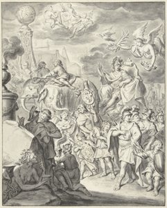 Allegorical triumphal procession of a prince or general by François van Bleyswijck