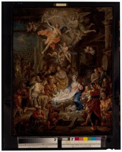 The Adoration Of The Shepherds by Frans Christoph Janneck