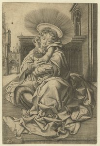 Madonna with Child in a Garden