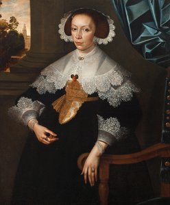 Portrait of Florence-Marguerite de Renesse-Warfusée, Countess of Grimbergen by Frans Denys