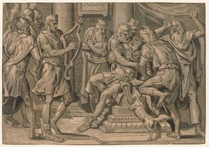 David Playing the Harp before Saul, 1555