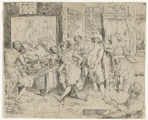The Prodigal Son Wastes His Inheritance by Frans Francken (III)