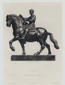 Bronze Equestrian Figure of the Italian Renaissance Condottiero Gattamelata, by Donatello by Frans Gaillard