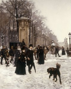 Promenade on a Winter Day, Brussels, 1887