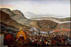 View of the Battle of Vienna on 12/09/1683 on the Hill of Kahlenberg