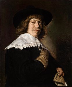 Portrait of a Young Man Holding a Glove, c1650 by Frans Hals
