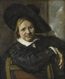 Portrait of a Man Sitting, Wearing a Soft Hat