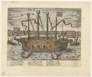 The Ship Fin de la Guerre, 1585 by Frans Hogenberg