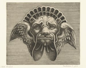Mask with Wings Instead of Ears and a Headdress in the Shape of a Shell by Frans Huys