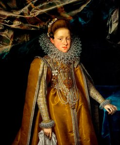 Portrait of Archduchess Maria Maddalena of Austria (1587-1631), Grand Duchess of Tuscany by Frans II Pourbus