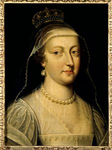 Portrait of Anne of Austria, Queen of France by Frans Pourbus the Younger by Frans II Pourbus