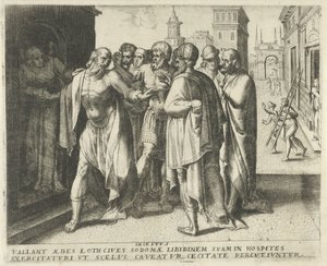 Lot Urges the Crowd to Calm Down (Incestus) (History of Lot)