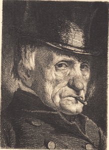 Man with hat and cigar by Frans Schwartz