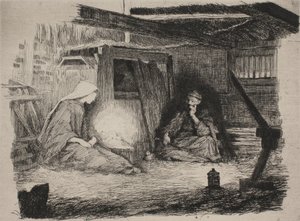 Mary, Christ Child, and Joseph on Christmas Morning by Frans Schwartz