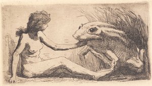 The Girl with the Frog by Frans Schwartz