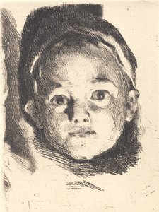 Test Plate: Head of a Little Boy by Frans Schwartz