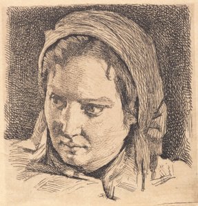 Test Plate: Girl with Headscarf