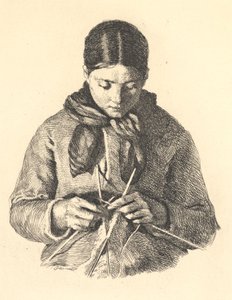 The Knitter by Frans Schwartz