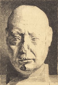 Egyptian Head, After a Plaster Cast by Frans Schwartz