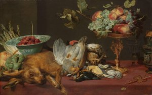 Still Life with Dead Game, Fruit and Vegetables by Frans Snijders