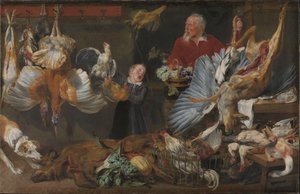 A Game Shop by Frans Snyders or Snijders