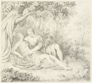 Lovers under a Tree by Frans van Mieris (II)