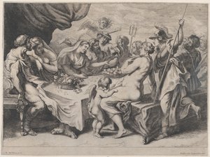 The Wedding Feast of Peleus and Thetis by Frans van den Wyngaerde