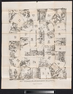 Caricature in Leiden Student Almanac, 1874 by Fransen van de Putte