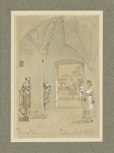 Hallway of an Inn with a View into the Kitchen by Franz Alt
