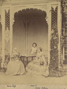 Anna Wöss, Marie and Marie Antoine, 1850s-60s by Franz Antoine