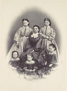 Portrait of a Seated Woman Surrounded by Five Girls, Seated and Standing by Franz Antoine