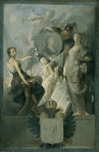 Homage to Empress Maria Theresa by Franz Anton Maulbertsch