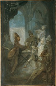 Theater Scene (Children Playing Soldiers?)