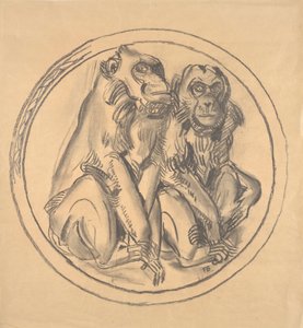 Design for the Relief in the Monkey House of the Schönbrunn Zoo
