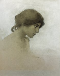 Head of a Girl by Franz Dvorak
