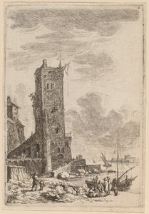 Harbor at Livorno by Franz Edmund Weirotter