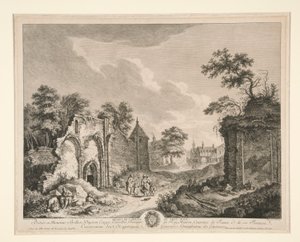 Ruins of the Abbey of St. Maur by Franz Edmund Weirotter