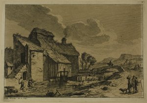 The Mill by the Stream by Franz Edmund Weirotter