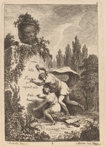 In the Coming to Rome: pl. 1 by Franz Edmund Weirotter after Étienne de Lavallée Poussin