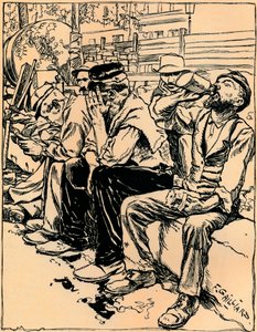 Workmen at Dinner by Franz Gailliard