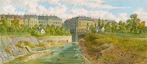 The Elisabeth Bridge over the Wien River by Franz Gerasch